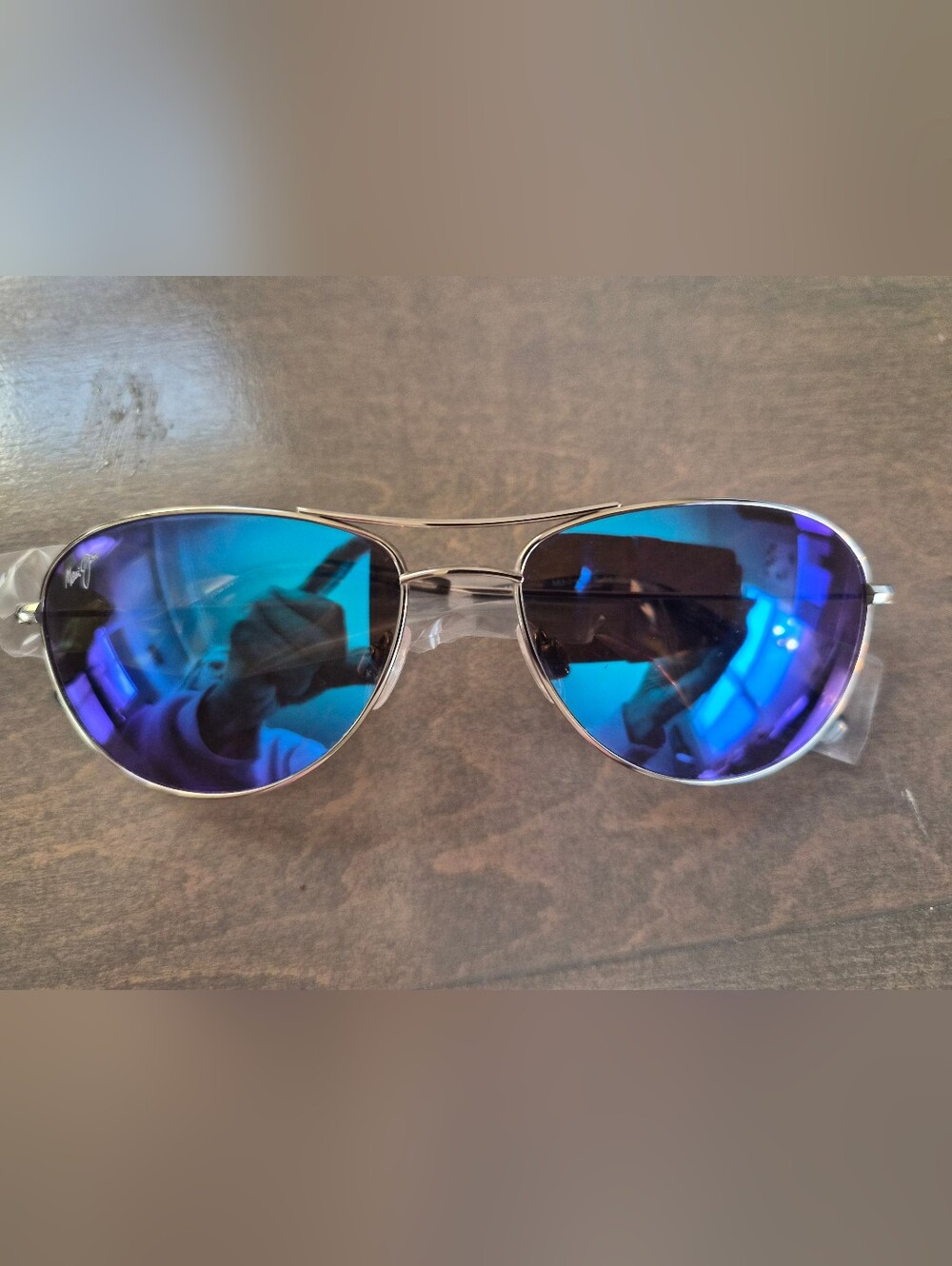 Maui Jim Baby Beach Sunglasses – Blue Hawaii Silver – RX-Able B245-17 - Picture 6 of 16
